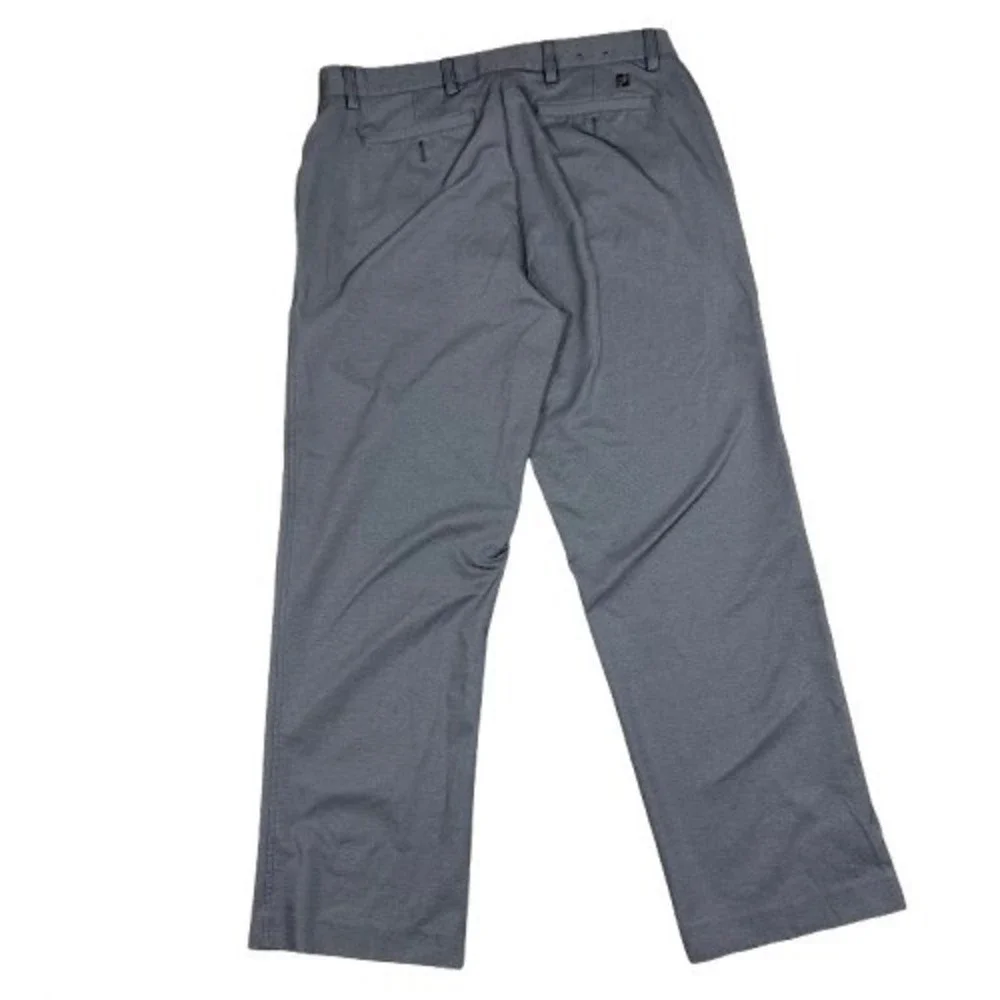 FootJoy‎ Mens Performance Golf Pants Gray Stretch Flat Front Trousers Size 34x30